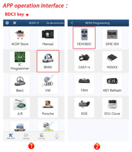 bmw bdc3/bcp key copying interface board kit
