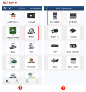 bmw bdc3/bcp key copying interface board kit