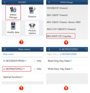 bmw bdc3/bcp key copying interface board kit