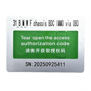 a501 license – f series chassis bdc immo via obd